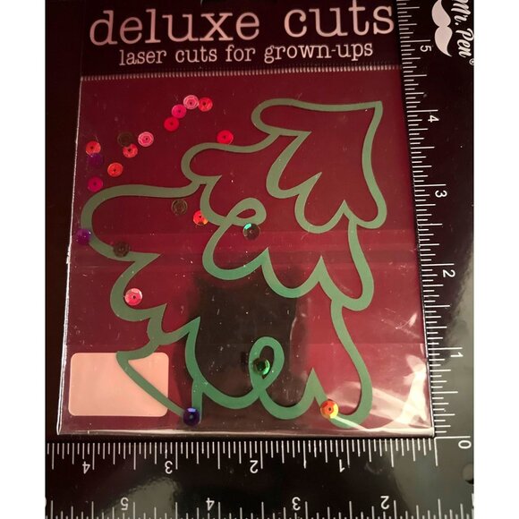 1-009 Ribbon Tree Deluxe Cuts Laser Cut Embellishment With Sequins - Picture 3 of 3
